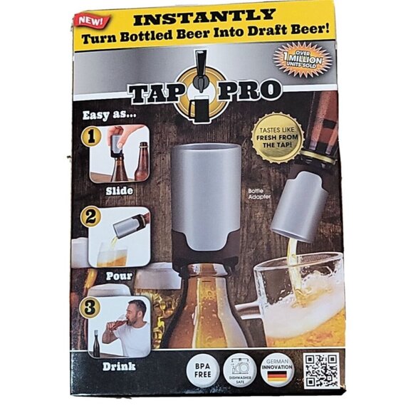 Tap Pro Turn Bottled Beer Into Draft Instantly NEW As Seen On TV SEALED NIB Dad - Picture 1 of 5